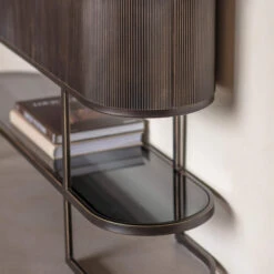 Libra Belvedere Black Reeded Console Table -Housing Units Shop b9f2c1d70985412275d665ac29bf2114