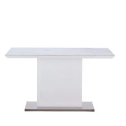 Serena 135cm White Ceramic Dining Table -Housing Units Shop ba00c9b5c1872d1139d81d07e498fa83