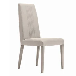 Caren High Gloss Pearl Line 160cm Extending Dining Table & 6 High-Back Faux Leather Chairs -Housing Units Shop bb06e8de854a24283d7024bbe61f7795