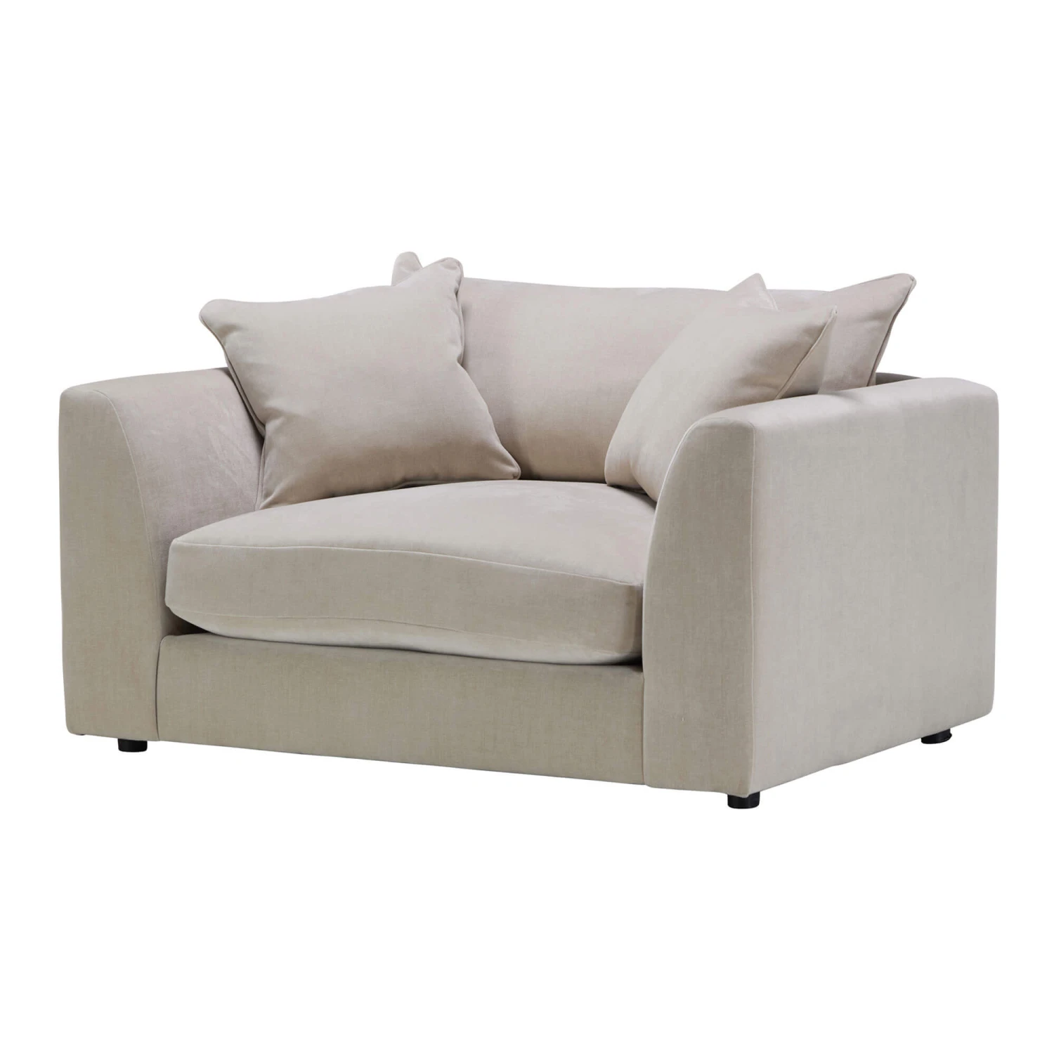 Gabriella Dusk Natural Fabric Cuddler Pillow Back Sofa 4 Gabriella Dusk Natural Fabric Cuddler Pillow Back Sofa - Image 2