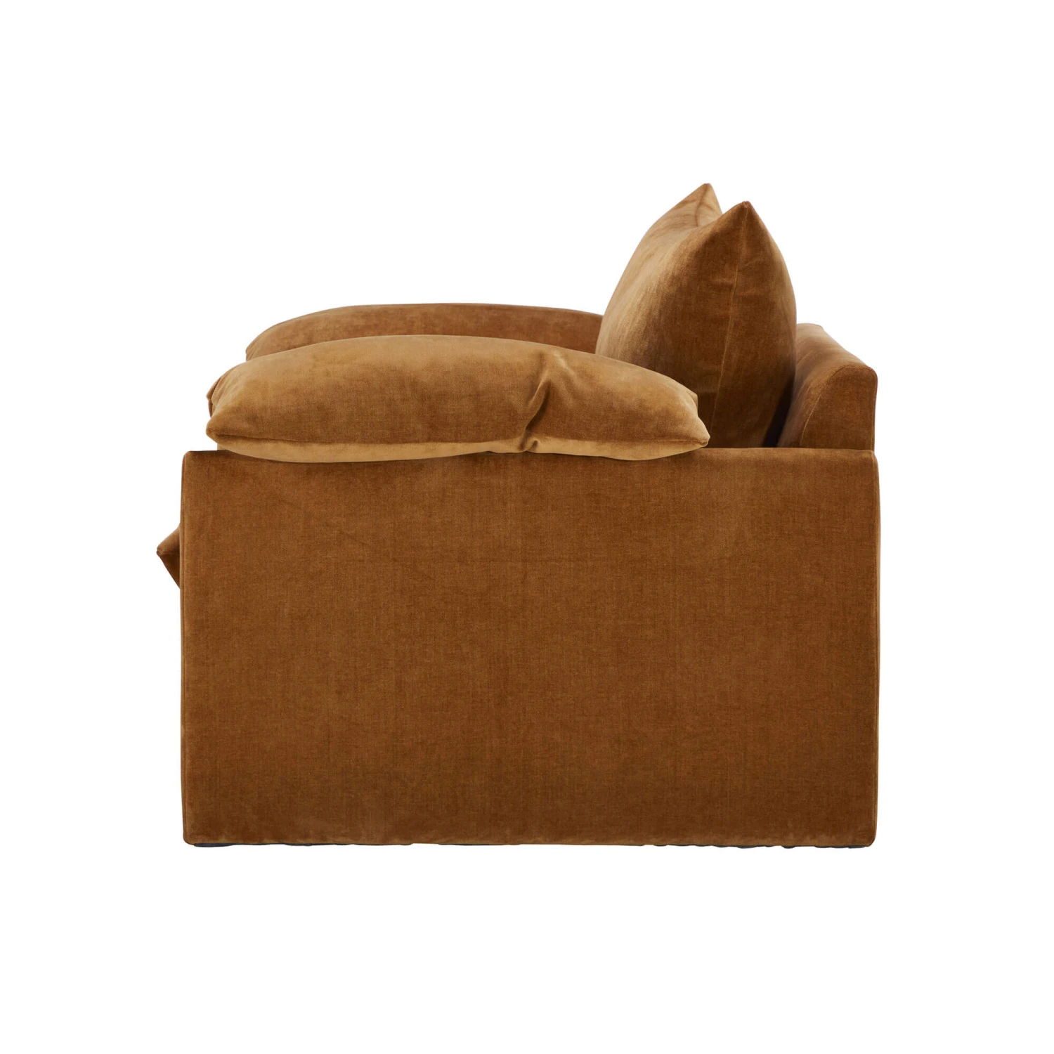 Sabrina Dusk Cinnamon Fabric Snuggler Sofa 6 Sabrina Dusk Cinnamon Fabric Snuggler Sofa - Image 4