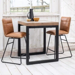 Clarence Counter Tan Faux Leather Bar Chair -Housing Units Shop bdaa7366c5e254b5cdd4fbdfa01e13b5