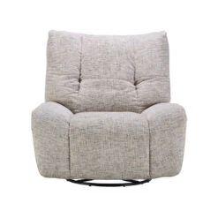 Marco Greige Fabric Power Glider Recliner Chair