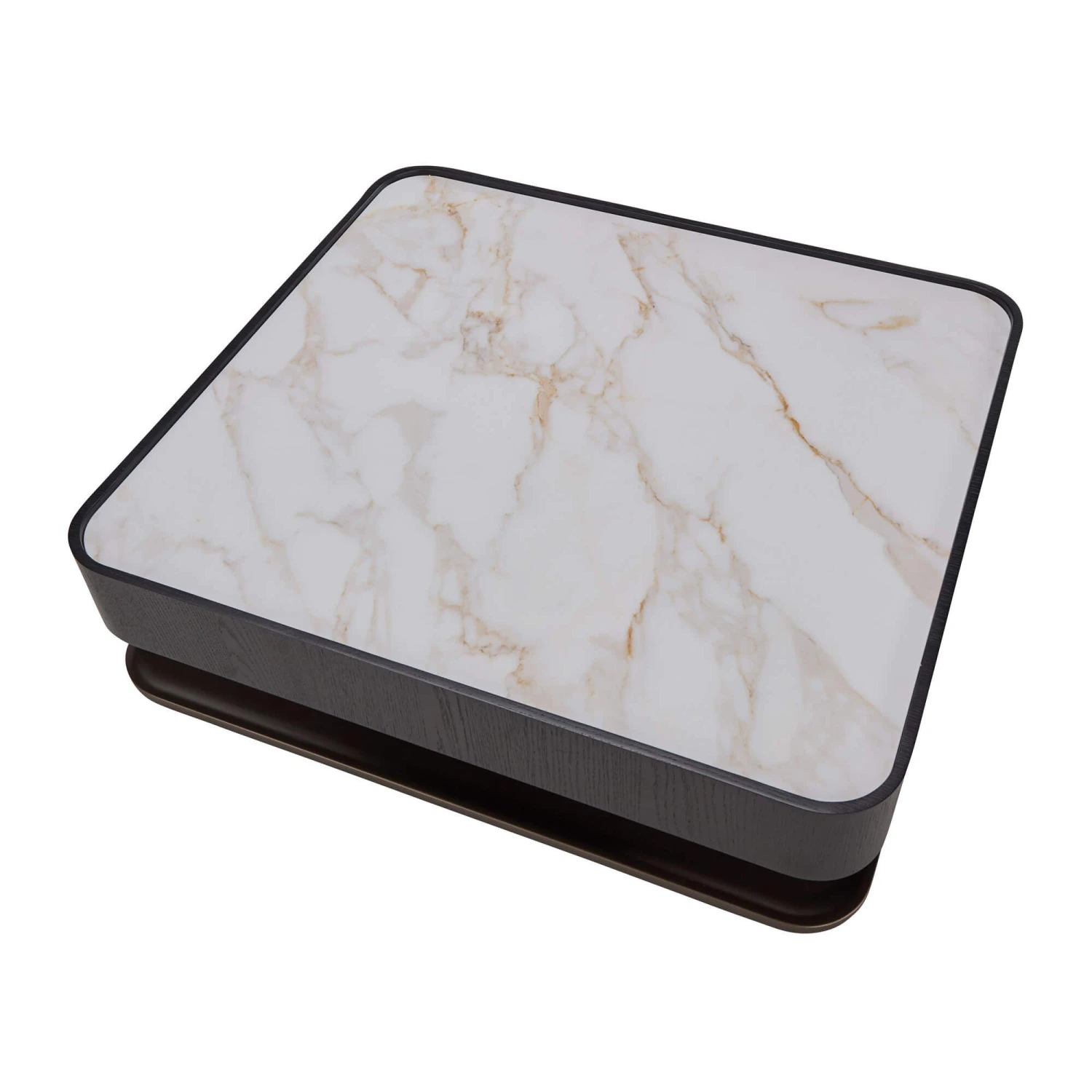 Milano Black Wooden Pedestal Coffee Table 5 Milano Black Wooden Pedestal Coffee Table - Image 3