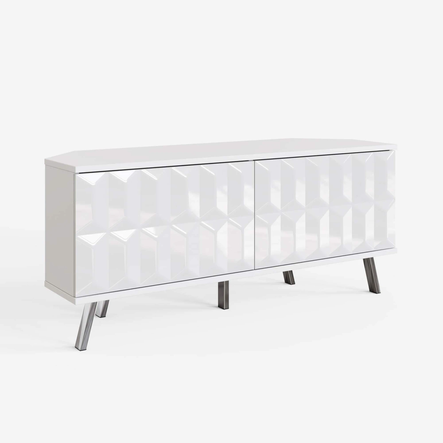 Frank Olsen Elevate White LED And Intelligent Eye Corner TV Unit 5 Frank Olsen Elevate White LED And Intelligent Eye Corner TV Unit - Image 3