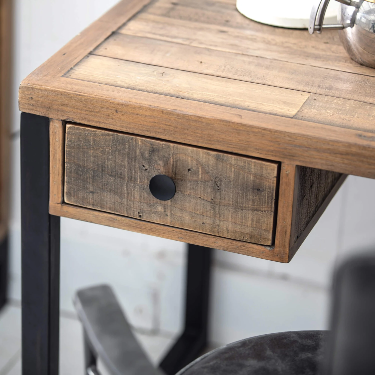 Malmo Reclaimed Timber Rectangular Desk 12 Malmo Reclaimed Timber Rectangular Desk - Image 10