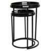 Vesuvius Nest Of 2 Black & Gold Marble Effect Side Tables -Housing Units Shop c11768220a976627b88bd47300964918