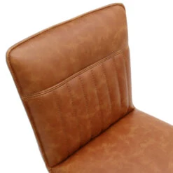 Clarence Counter Tan Faux Leather Bar Chair -Housing Units Shop c1a013dc6c4672f426878834cc8f0e36