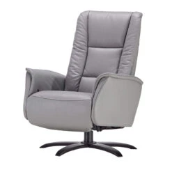 Axbridge Dark Grey Leather Electric Recliner Chair