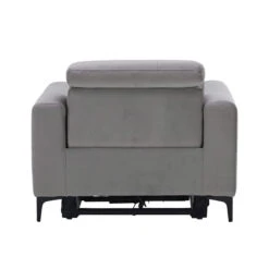 Frascati Misty Grey Fabric Power Recliner Armchair -Housing Units Shop c3714e525d9b8d08611bf370d3e868ce