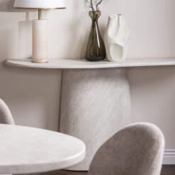 Glass House Solna 140cm Travertine Effect Console Table -Housing Units Shop c4480792162b5237fe2e35ee9614fae7