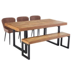 Malmo Reclaimed Timber 180cm Dining Table And 6 Brown Kiara Dining Chairs 20 Malmo Reclaimed Timber 180cm Dining Table And 6 Brown Kiara Dining Chairs -Housing Units Shop c62e1d3df8d5bc5fbd8594b428312063 1