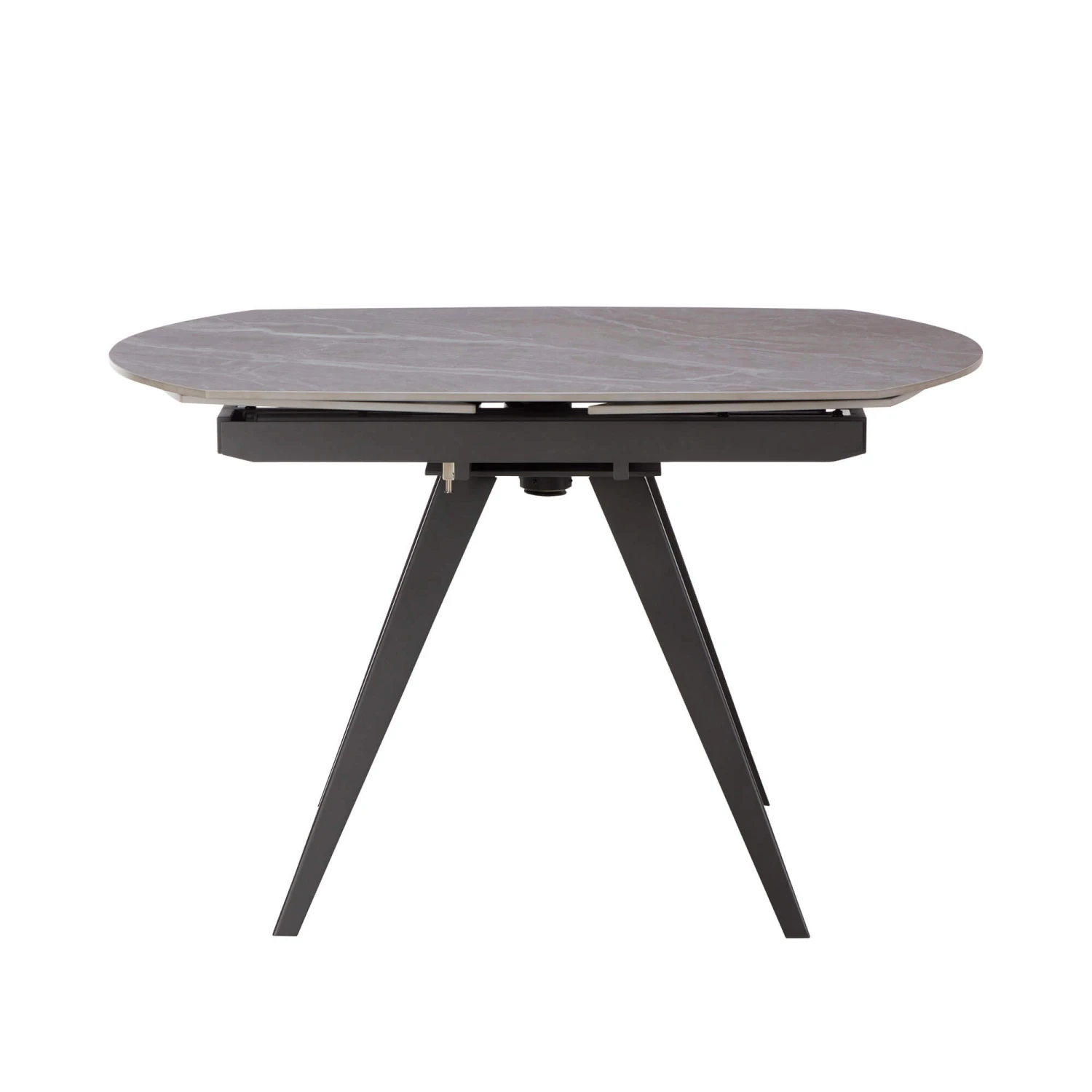 Allegri Extending Sintered Stone Top & Grey Leg Dining Table With 4 Mina Dark Grey Dining Chairs 6 Allegri Extending Sintered Stone Top & Grey Leg Dining Table With 4 Mina Dark Grey Dining Chairs - Image 4
