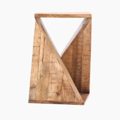 Karina Z Shaped Natural End Table -Housing Units Shop c793713dd2b6f5bfc4c684cb81604997