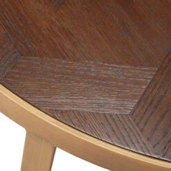 Olivia James Hemingway Mahogany Oak & Gold Nest Of 2 Coffee Tables -Housing Units Shop c868ad3fc7f075d73e76c268f61a77b3