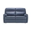 G Plan Hardy Blue Leather 2 Seater Fixed Sofa -Housing Units Shop c8ded31d56335a24921525cca9fbd054