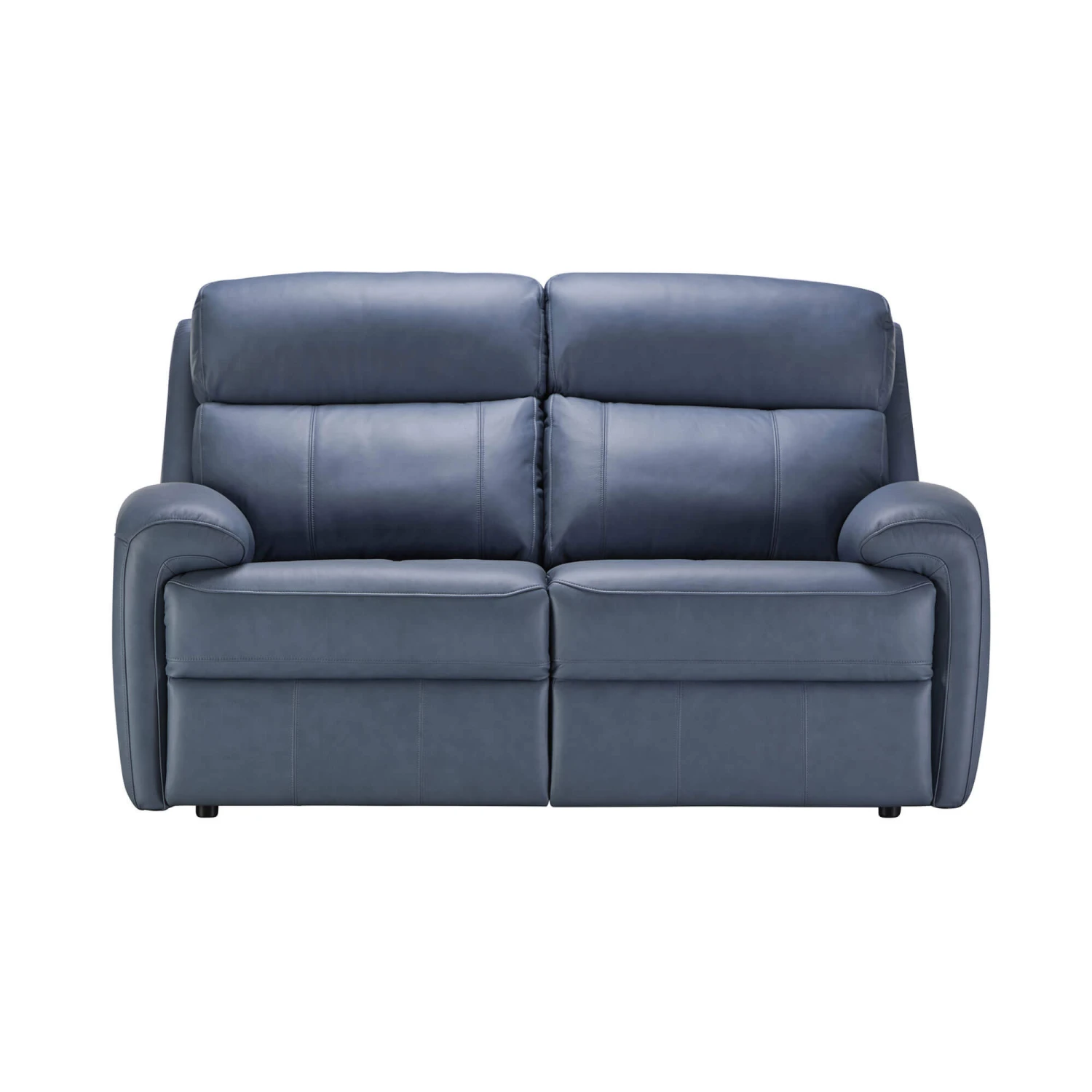 G Plan Hardy Blue Leather 2 Seater Fixed Sofa 3 G Plan Hardy Blue Leather 2 Seater Fixed Sofa