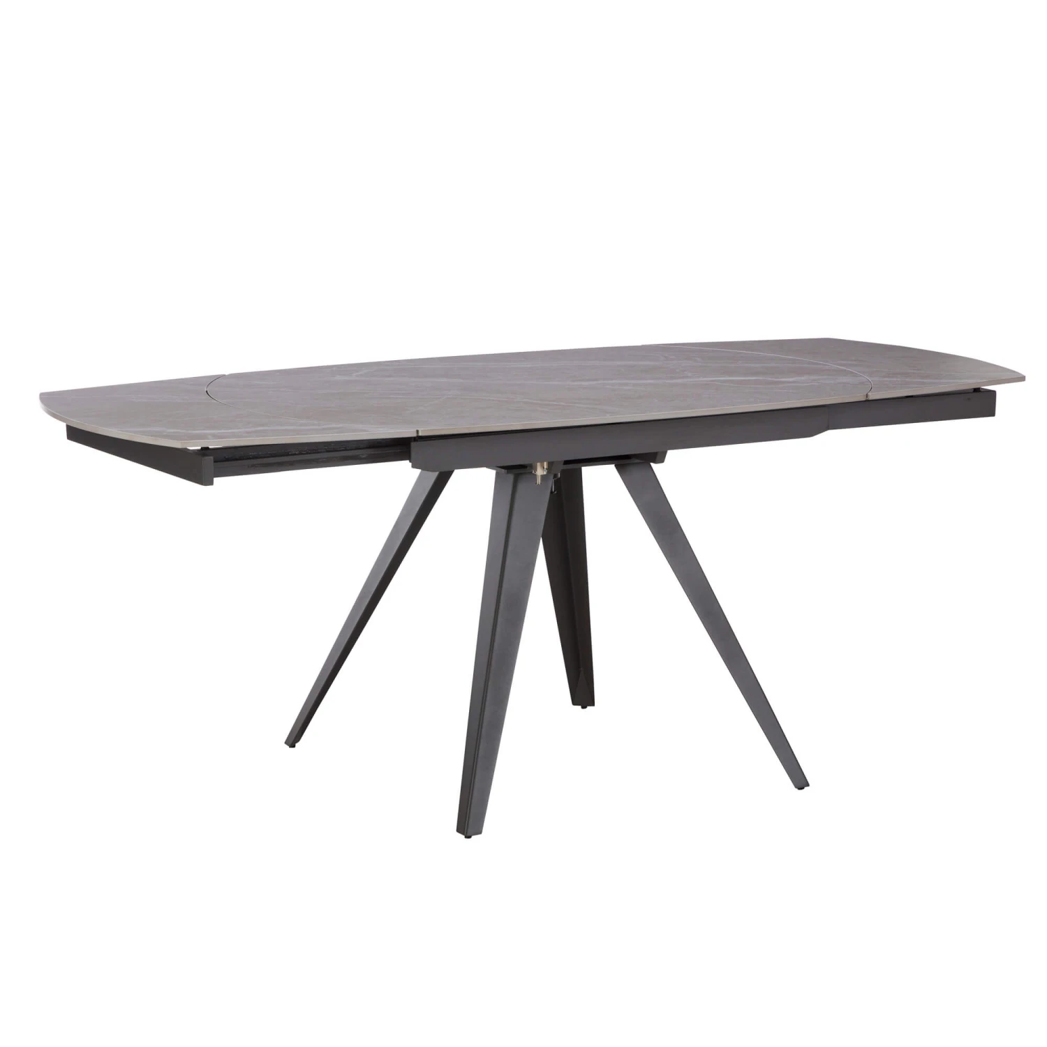 Allegri Extending Sintered Stone Top & Grey Leg Dining Table With 4 Mina Dark Grey Dining Chairs 8 Allegri Extending Sintered Stone Top & Grey Leg Dining Table With 4 Mina Dark Grey Dining Chairs - Image 6