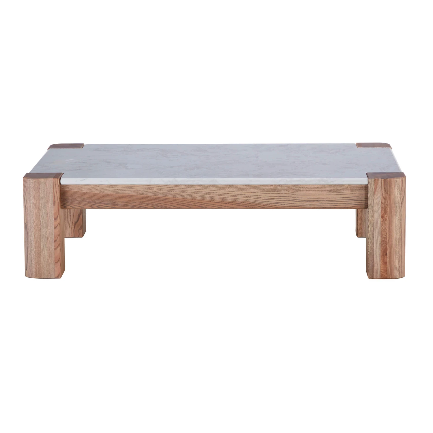 Tivoli Brushed Oak Coffee Table With Marble Top 4 Tivoli Brushed Oak Coffee Table With Marble Top - Image 2