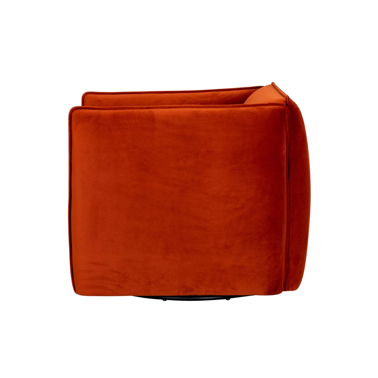 Glass House Thorne Rust Orange Fabric Armchair 6 Glass House Thorne Rust Orange Fabric Armchair - Image 4