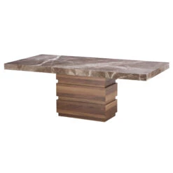 Goya 200cm Brown Marble Dining Table