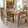 Stockholm Light Oak 120cm Extending Dining Table -Housing Units Shop cde8b47d9d49adc139bccee5f60a1b41