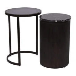 Libra Belvedere Black Nesting Side Tables -Housing Units Shop ce55233386547206226146ae3f7a168b