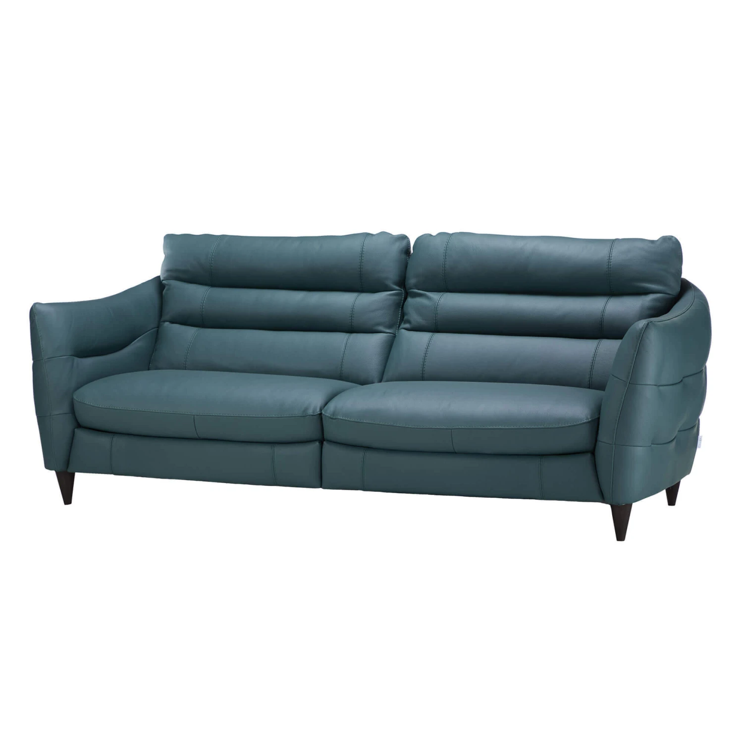 Carrera Teal Blue Leather 3 Seater Maxi Electric Recliner Sofa 4 Carrera Teal Blue Leather 3 Seater Maxi Electric Recliner Sofa - Image 2