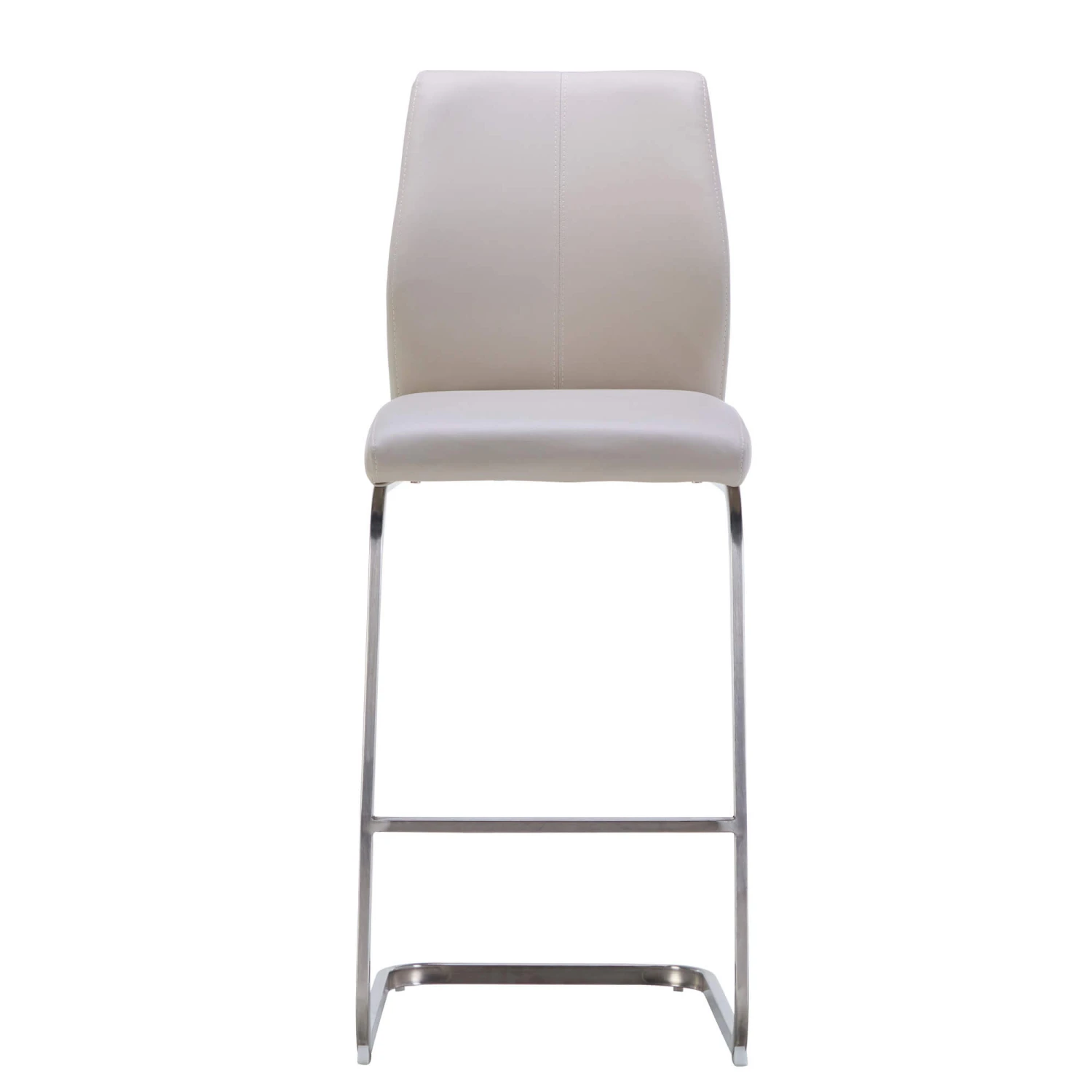 Roma Taupe Faux Leather Bar Stool 5 Roma Taupe Faux Leather Bar Stool - Image 3