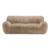 Amelia Sand Beige Faux Sheepskin 3 Seater Sofa