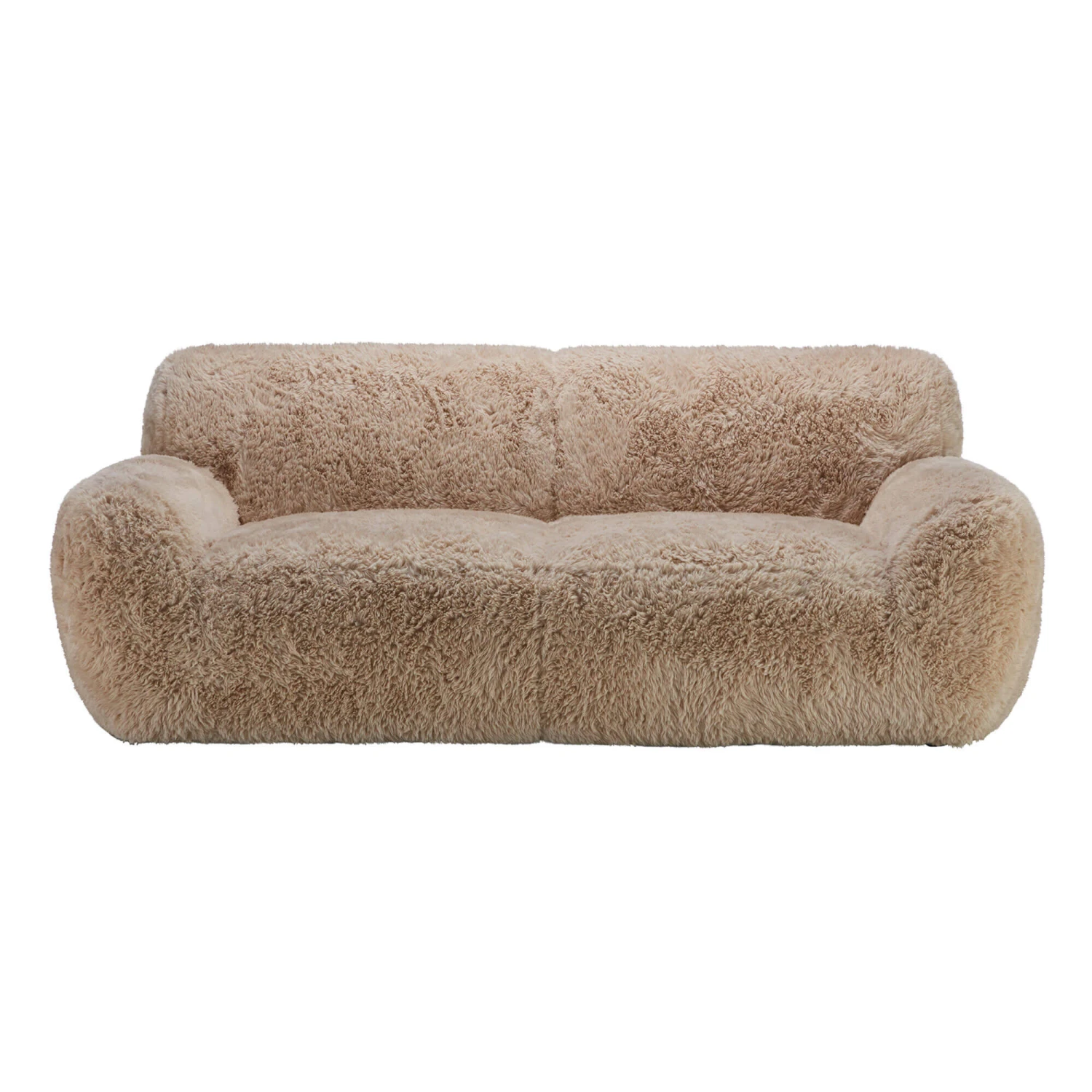 Amelia Sand Beige Faux Sheepskin 3 Seater Sofa 3 Amelia Sand Beige Faux Sheepskin 3 Seater Sofa