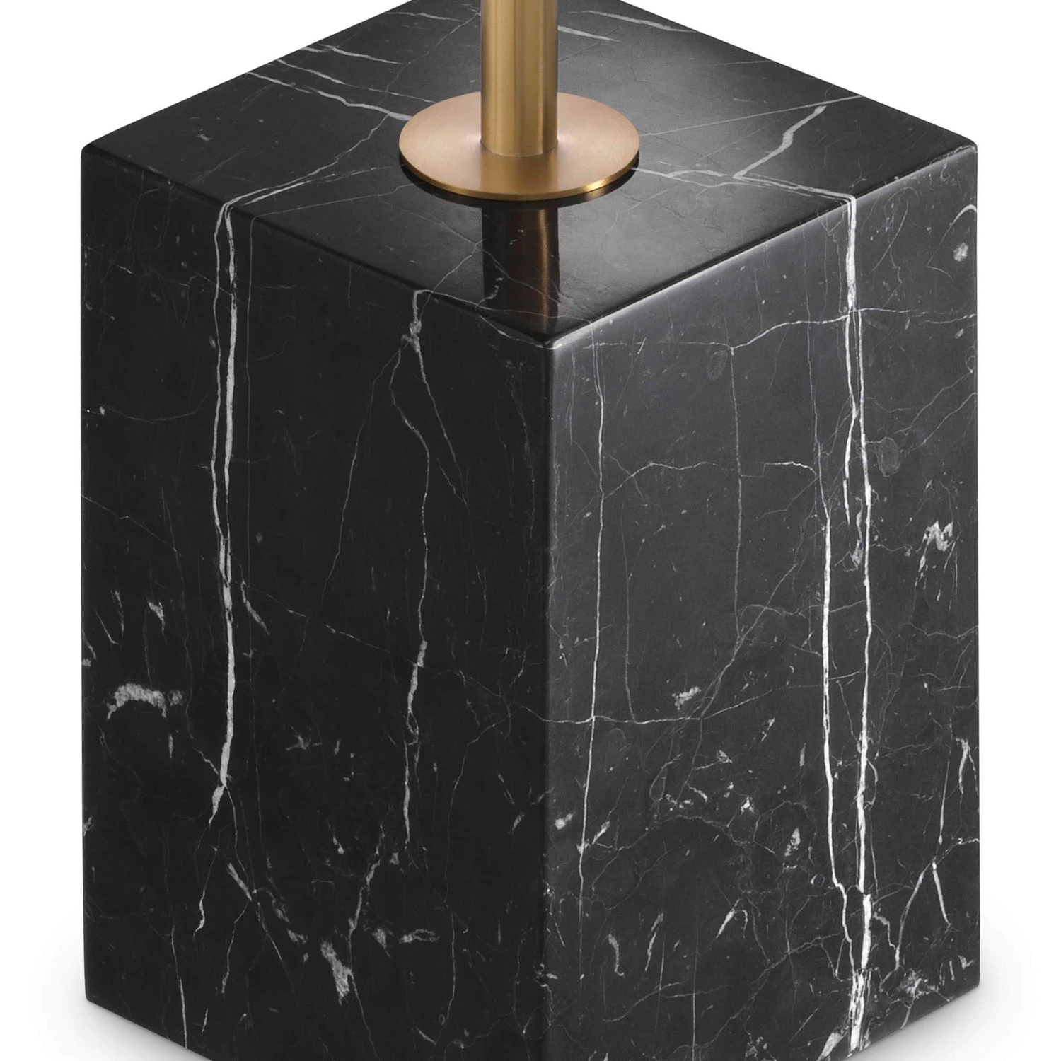 Eichholtz Cole Brushed Brass And Black Marble Side Table 5 Eichholtz Cole Brushed Brass And Black Marble Side Table - Image 3