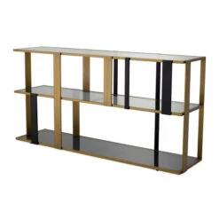 Eichholtz Clio Brushed Brass Finish Low Cabinet