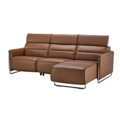 Stressless Emily 2 Seater Right Hand Medium Long Seat Power Recliner Sofa In Velaro Dark Caramel Leather & Polished Chrome -Housing Units Shop d28e6085b7b4ce9a0263fcdf17598ba3