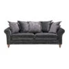 Carolina Grey Chenille Fabric Pillow Back 4 Seater Grand Sofa -Housing Units Shop d34f07a92999a8e05b16a512414ea06a