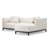 Eichholtz Corso Lounge Right Hand Sofa In Lyssa Off-White Fabric
