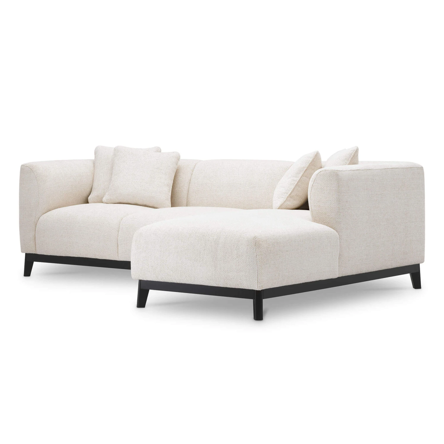 Eichholtz Corso Lounge Right Hand Sofa In Lyssa Off-White Fabric 2 Eichholtz Corso Lounge Right Hand Sofa In Lyssa Off-White Fabric