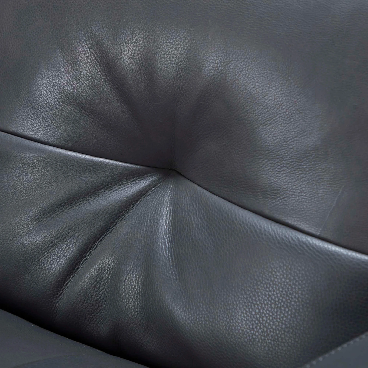 Silvio Charcoal Grey Leather Armchair 10 Silvio Charcoal Grey Leather Armchair - Image 8