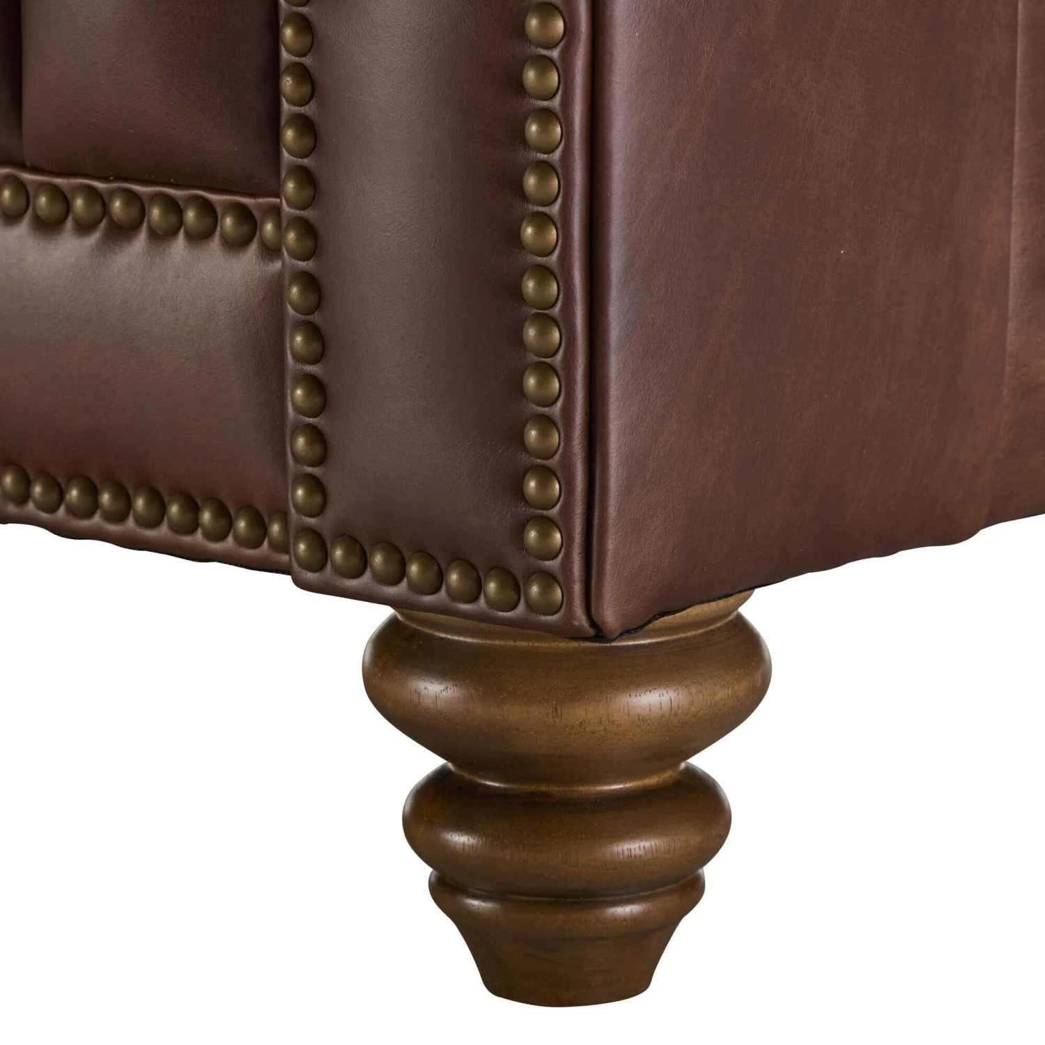 Wentworth Kodak Clove Brown Leather Snuggler Sofa 10 Wentworth Kodak Clove Brown Leather Snuggler Sofa - Image 8