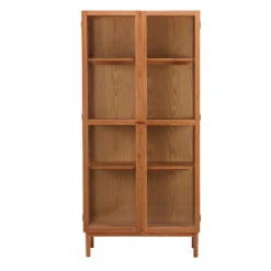 Aarhus Natural Oak Tall Display Cabinet -Housing Units Shop d99baba2518db8db700cecb341b5d384