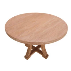 Linea 120cm Round Elm Wood Dining Table -Housing Units Shop da209784b89d458d4b870474c7a2aa5f