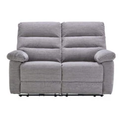 Dante Grey Fabric 2 Seater Electric Recliner Sofa