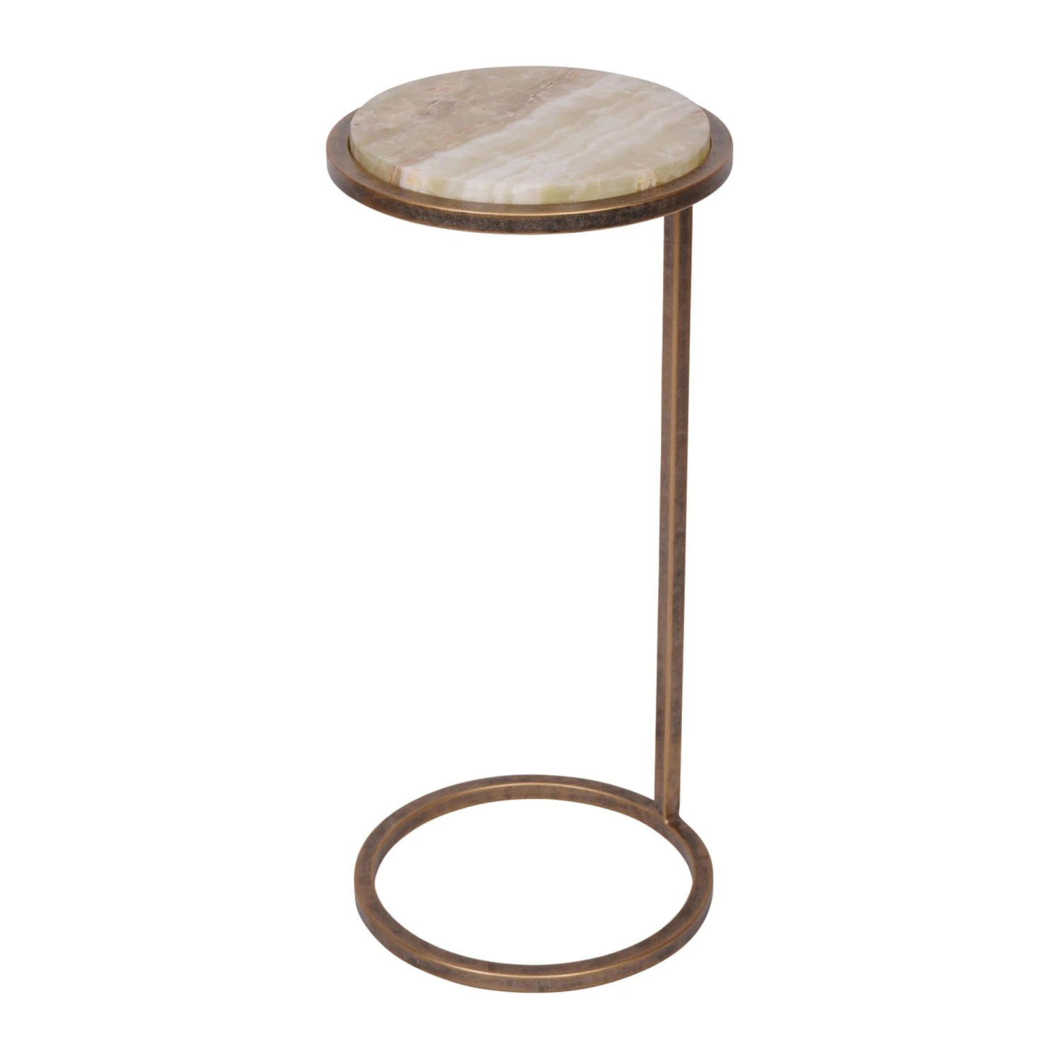 Libra Iota Green Onyx Accent Side Table 4 Libra Iota Green Onyx Accent Side Table - Image 2