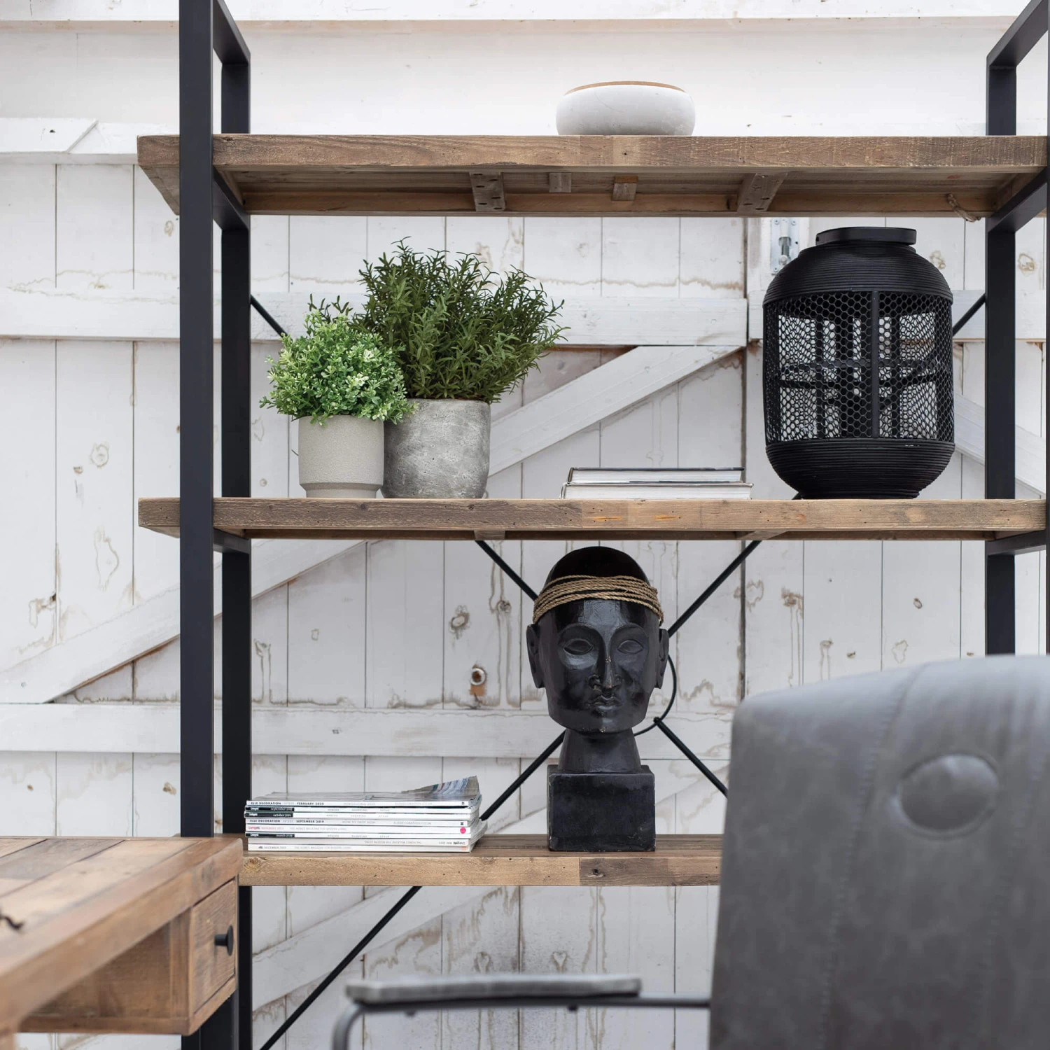 Malmo Reclaimed Timber Tall Bookcase 5 Malmo Reclaimed Timber Tall Bookcase - Image 3