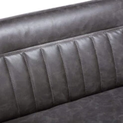 Clarence Grey Faux Leather Left-Hand Corner Dining Bench -Housing Units Shop dfa88c1b5d8118855274299d045000c8