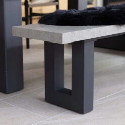 Ingrid Concrete-Effect 200cm Dining Bench -Housing Units Shop e00858aad34157c253c0982c1d4d0f21