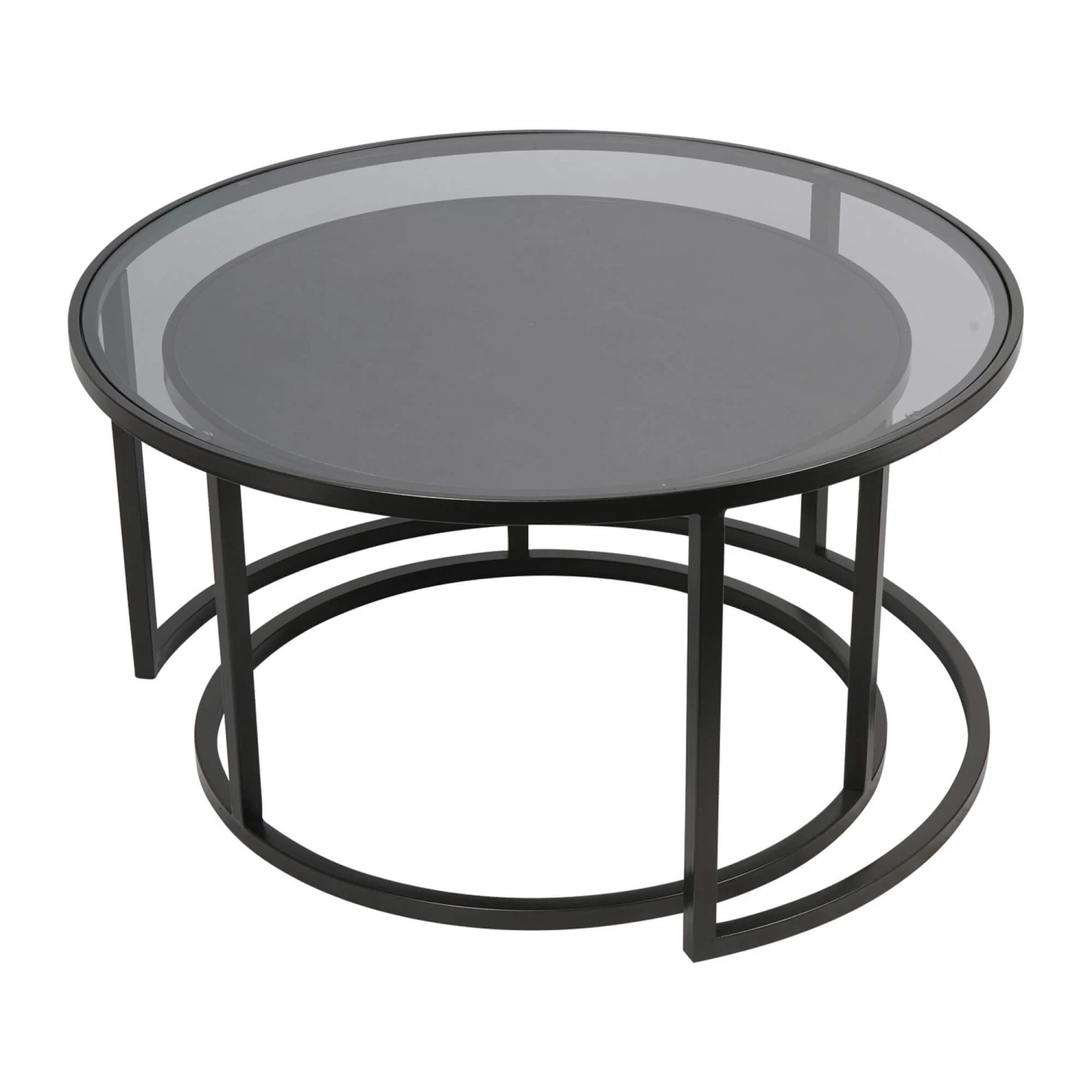Libra Turner Set Of 2 Round Nesting Coffee Tables 4 Libra Turner Set Of 2 Round Nesting Coffee Tables - Image 2
