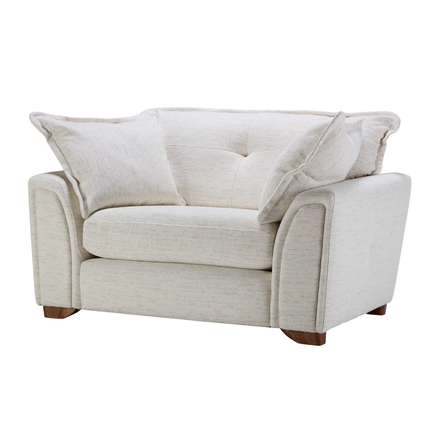 Tianna Avana Cream Fabric Cuddler Sofa 4 Tianna Avana Cream Fabric Cuddler Sofa - Image 2