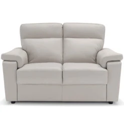 Avalino Stone Leather 2 Seater Sofa