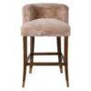 Wyatt Faux Sheepskin Bar Stool